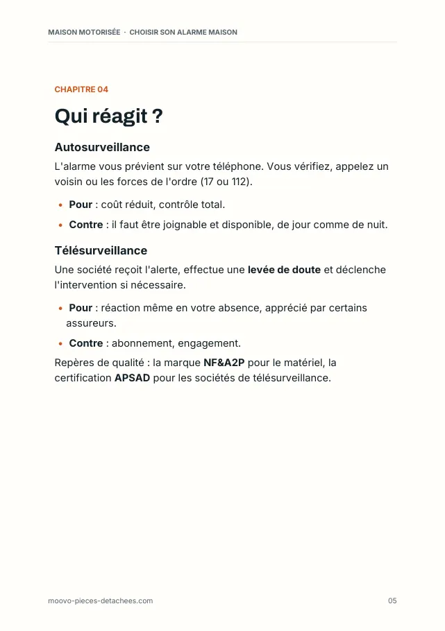 Aperçu de la page 5 de l'ebook Choisir son alarme maison