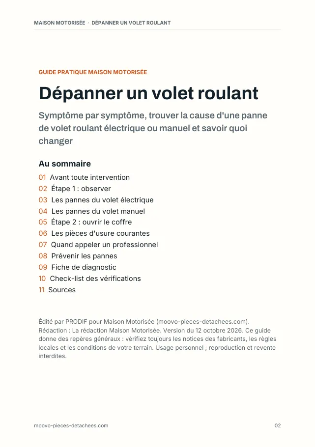 Aperçu de la page 2 de l'ebook Dépanner un volet roulant