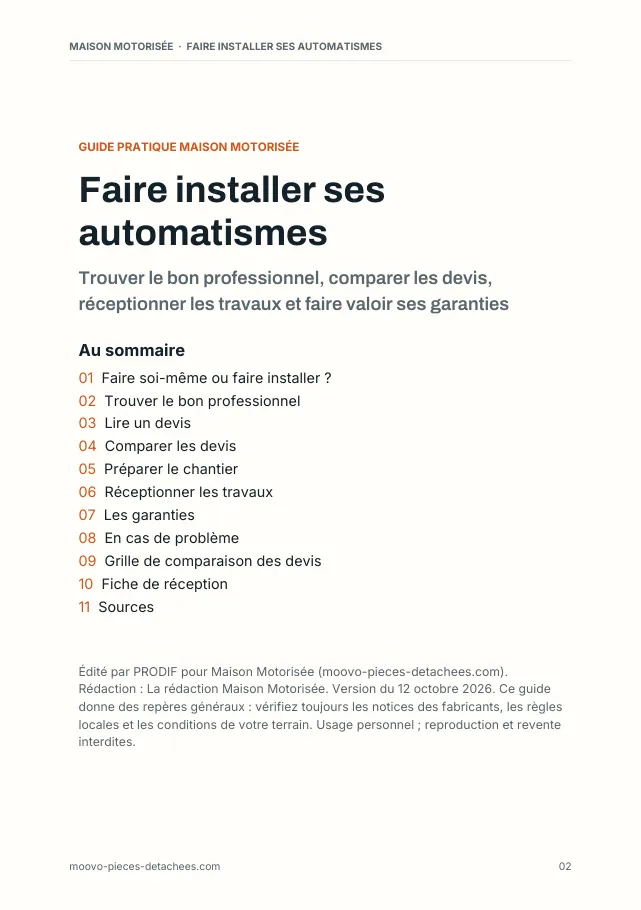 Aperçu de la page 2 de l'ebook Faire installer ses automatismes
