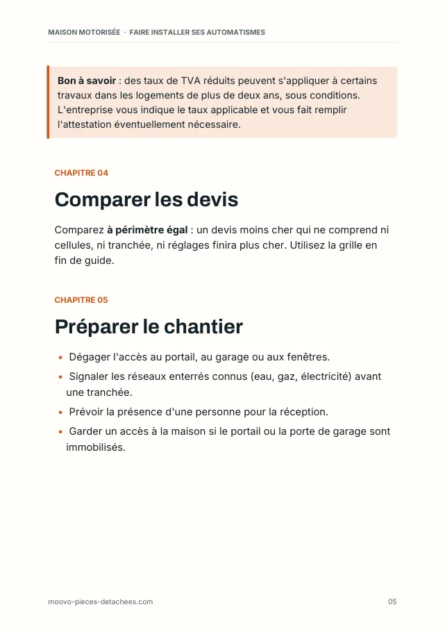 Aperçu de la page 5 de l'ebook Faire installer ses automatismes