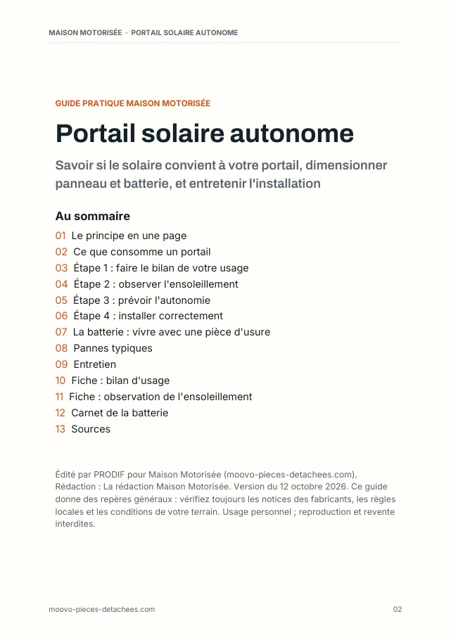 Aperçu de la page 2 de l'ebook Portail solaire autonome