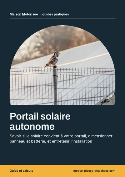 Couverture de l'ebook Portail solaire autonome