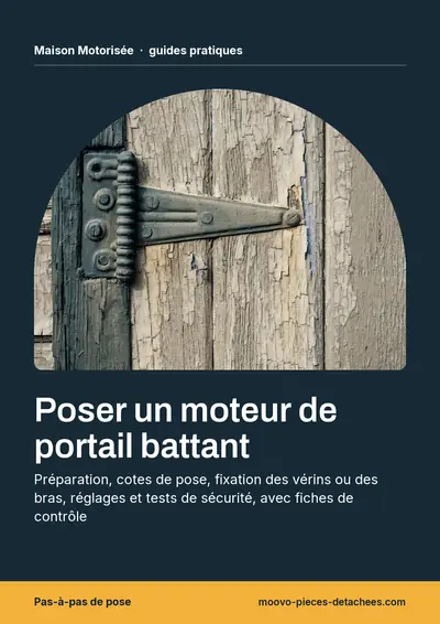 Couverture de l'ebook Poser un moteur de portail battant